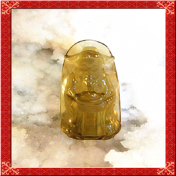 黄晶生肖(鼠)牌形挂坠 规格/mm 重量 /克 编码 92001002