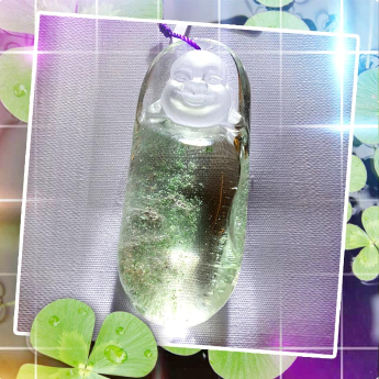 绿幽灵笑佛挂坠 规格// 重量 // 编码 61000809