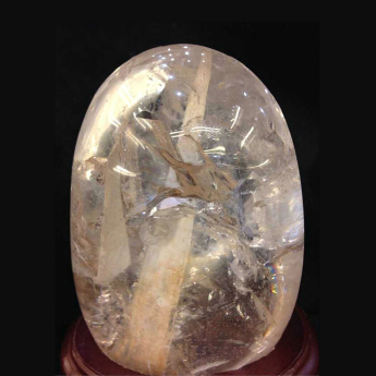 白晶景石摆件(象牙塔) 规格16*10*7cm 重量 // 编码 20502348