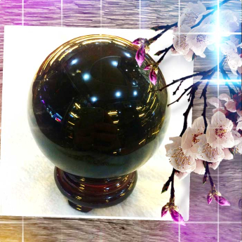 墨晶景球 规格6.2cm 重量 0.34千克 编码 20503131