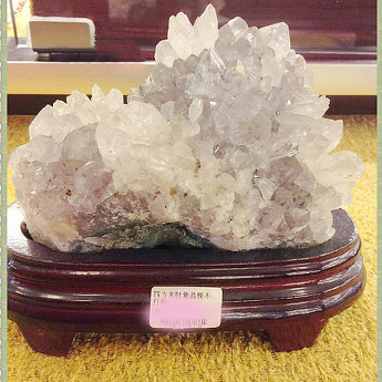 四方来财紫晶簇 规格高13.5宽12厚8cm 重量 // 编码 31070870