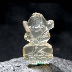黄晶(虚空藏菩萨)护身佛挂坠 规格// 重量 // 编码 90000643