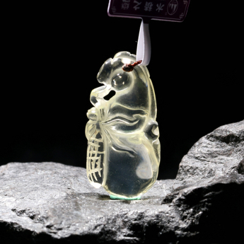 黄晶富甲天下挂坠 规格// 重量 // 编码 91001038