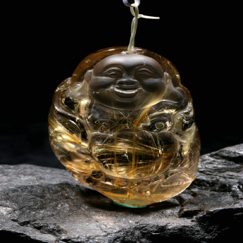 发晶雕刻挂坠 规格// 重量 // 编码 80000757