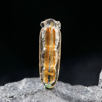 泰晶富贵豆挂坠 规格25*11.5*6.5mm 重量 // 编码 80000934