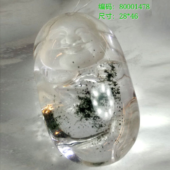 绿幽灵笑佛挂坠 规格// 重量 // 编码 80001478