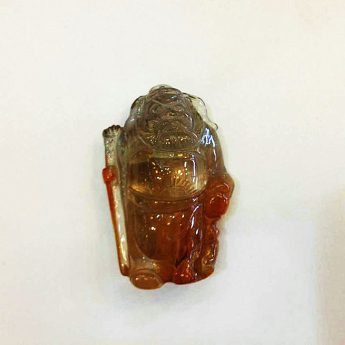 红发晶钟魁挂坠 规格45*30*16mm 重量 27.3克 编码 80001847