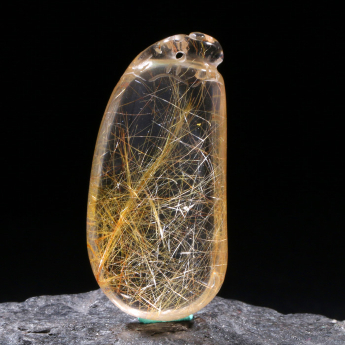 发晶福瓜挂坠 规格42*20*12.5mm 重量 // 编码 82200976