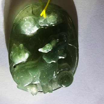 幽灵水草玛瑙麒麟挂坠 规格43*32mm 重量 /克 编码 80002263