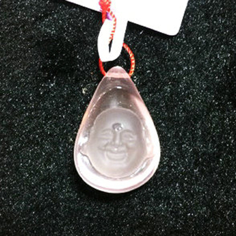 冰粉芙蓉石笑佛挂坠 规格26*17*19mm 重量 8克 编码 89000432