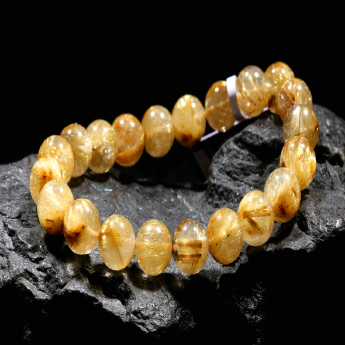 金发晶圆形手链 规格11mm 重量 35克 编码 89000206