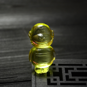 黄晶福猴挂坠 规格// 重量 // 编码 92900324