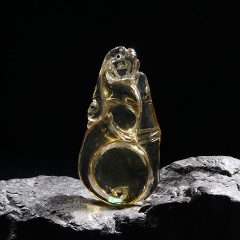 黄晶特色挂坠 规格31*60mm 重量 // 编码 93000088
