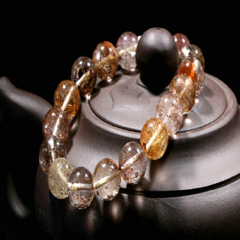 杂发晶圆形手链 规格11.5mm 重量 // 编码 92000059