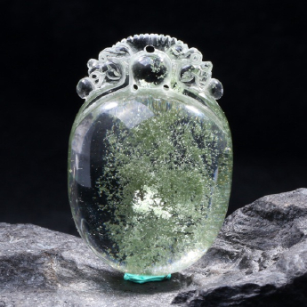 绿幽灵皮丘挂坠 规格43*29*16.5mm 重量 // 编码 92501000