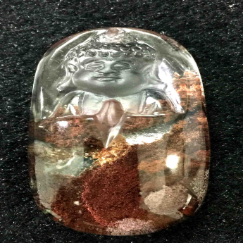 红幽灵佛祖挂坠 规格50*28mm 重量 31.5克 编码 92201821