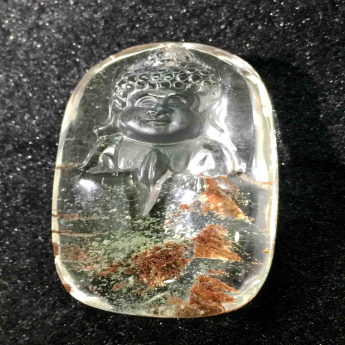 花幽灵佛祖挂坠 规格49*31mm 重量 37.35克 编码 92201839