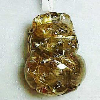 泰晶皮丘挂坠（板金） 规格36*21*17mm 重量 20克 编码 92202122