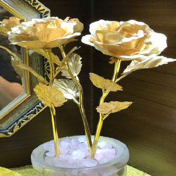 镀24K金玫瑰花 规格// 重量 // 编码 31077305