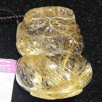 泰晶皮丘挂坠 规格// 重量 20.89克 编码 92202407