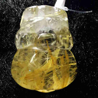 泰晶皮丘挂坠 规格3×1.9×1.6mm 重量 15.07克 编码 92202611