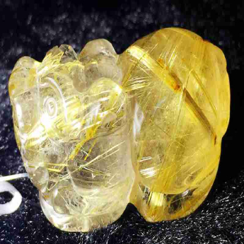 泰晶皮丘挂坠 规格33*18*18mm 重量 19克 编码 92202697