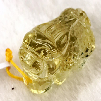 黄晶皮丘挂坠 规格// 重量 // 编码 82102543