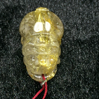 泰晶皮丘挂坠（中小） 规格/mm 重量 11.06克 编码 92252035