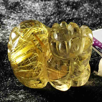 发晶皮丘挂坠 规格/mm 重量 22.8克 编码 92202824