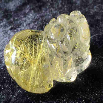 发晶皮丘挂坠 规格/mm 重量 22.74克 编码 92202835
