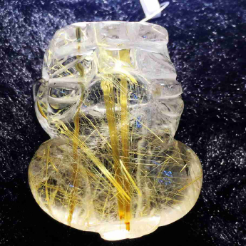 发晶皮丘挂坠 规格39*26*18mm 重量 32.07克 编码 92202847