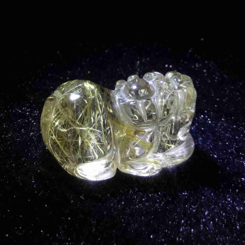 发晶皮丘挂坠 规格36*20*16mm 重量 /克 编码 92202859