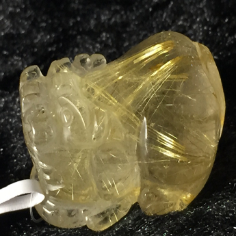 发晶皮丘挂坠 规格/mm 重量 18.86克 编码 92202877