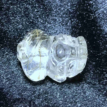 发晶皮丘挂坠 规格25*15mm 重量 9.29克 编码 92202886