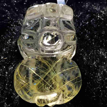 发晶皮丘挂坠 规格/mm 重量 19克 编码 92202892