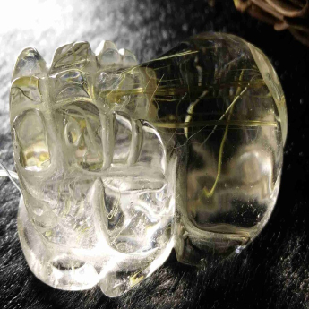 发晶皮丘挂坠 规格41*21*18mm 重量 28.73克 编码 92202906