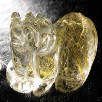 发晶皮丘挂坠 规格/mm 重量 18.14克 编码 92202911