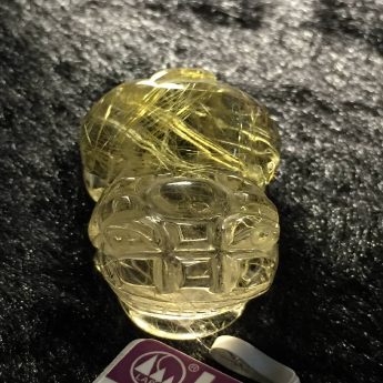 发晶皮丘挂坠 规格/mm 重量 15.46克 编码 92202923