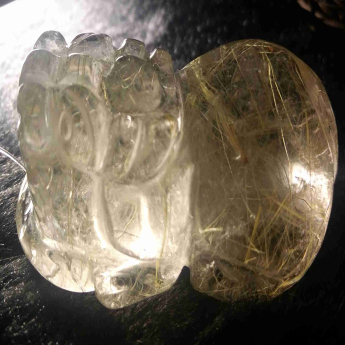 发晶皮丘挂坠 规格39*24*18mm 重量 28.57克 编码 92202950