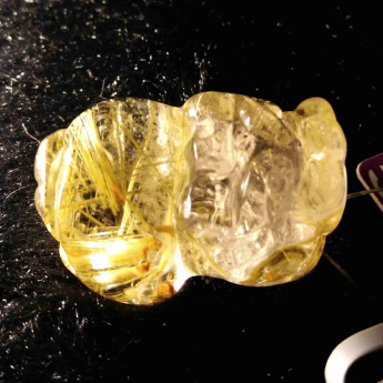 发晶皮丘挂坠 规格/mm 重量 19.93克 编码 92202957