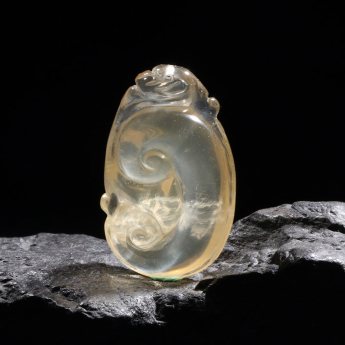 黄晶特色挂坠 规格30*50mm 重量 // 编码 93000486