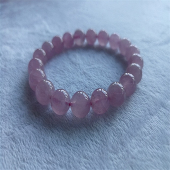 粉紫晶圆形手链 规格9.5mm 重量 24克 编码 96910753