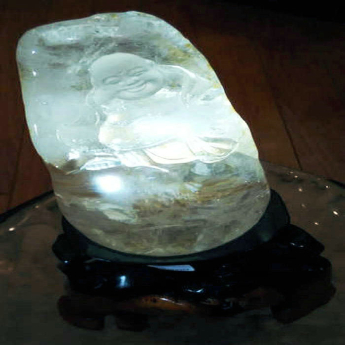 胶花笑佛摆件 规格25*9*7cm 重量 // 编码 33003431