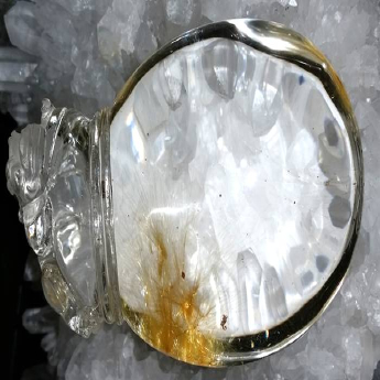 发晶钱袋挂件 规格8.5*5.5cm 重量 // 编码 61000805
