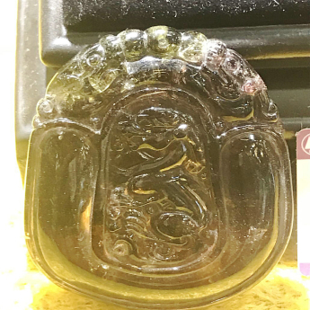 碧玺特色雕刻挂坠 规格５１.４１mm 重量 // 编码 82200754