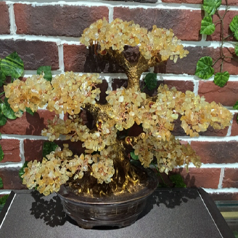 和乐生财招财树-黄晶 规格高35宽35cm 重量 // 编码 94000154