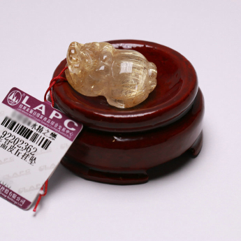 泰晶皮丘挂坠 规格/mm 重量 9.97克 编码 92202362
