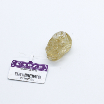 泰晶皮丘挂坠 规格2.5×1.65×1.35mm 重量 9.27克 编码 92202326