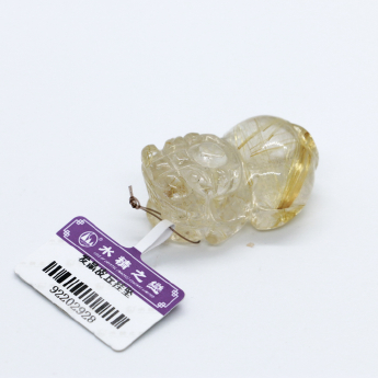 发晶皮丘挂坠 规格33*21*15mm 重量 16.96克 编码 92202928