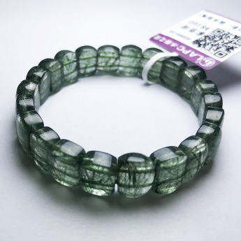 绿碧发圆扁形手链 规格10*8mm 重量 // 编码 92000158